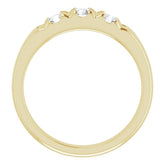 14K Yellow 5/8 CTW Natural Diamond Anniversary Band